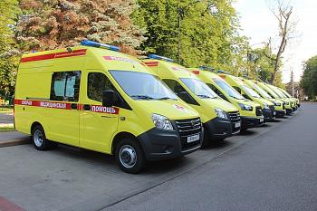 Автопарк службы скорой медицинской помощи пополнился десятью новыми реанимобилями